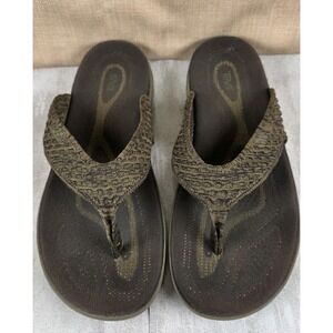 Teva Terra Float 2 Knit Flip Flop Thongs Sandals Olive Green Men's Size 11
